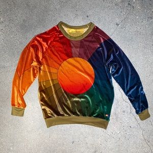 Aviator Nation GALAXY Sunburst Velvet sweatshirt